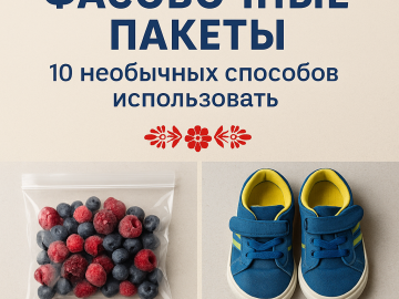 10 необычных способов использовать фасовочные пакеты 10 необычных способов использовать фасовочные пакеты